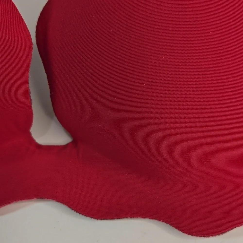 Victoria Secret Red Secret Embrace Pushup Underwire Bra 2 Hook Adjustable 36D